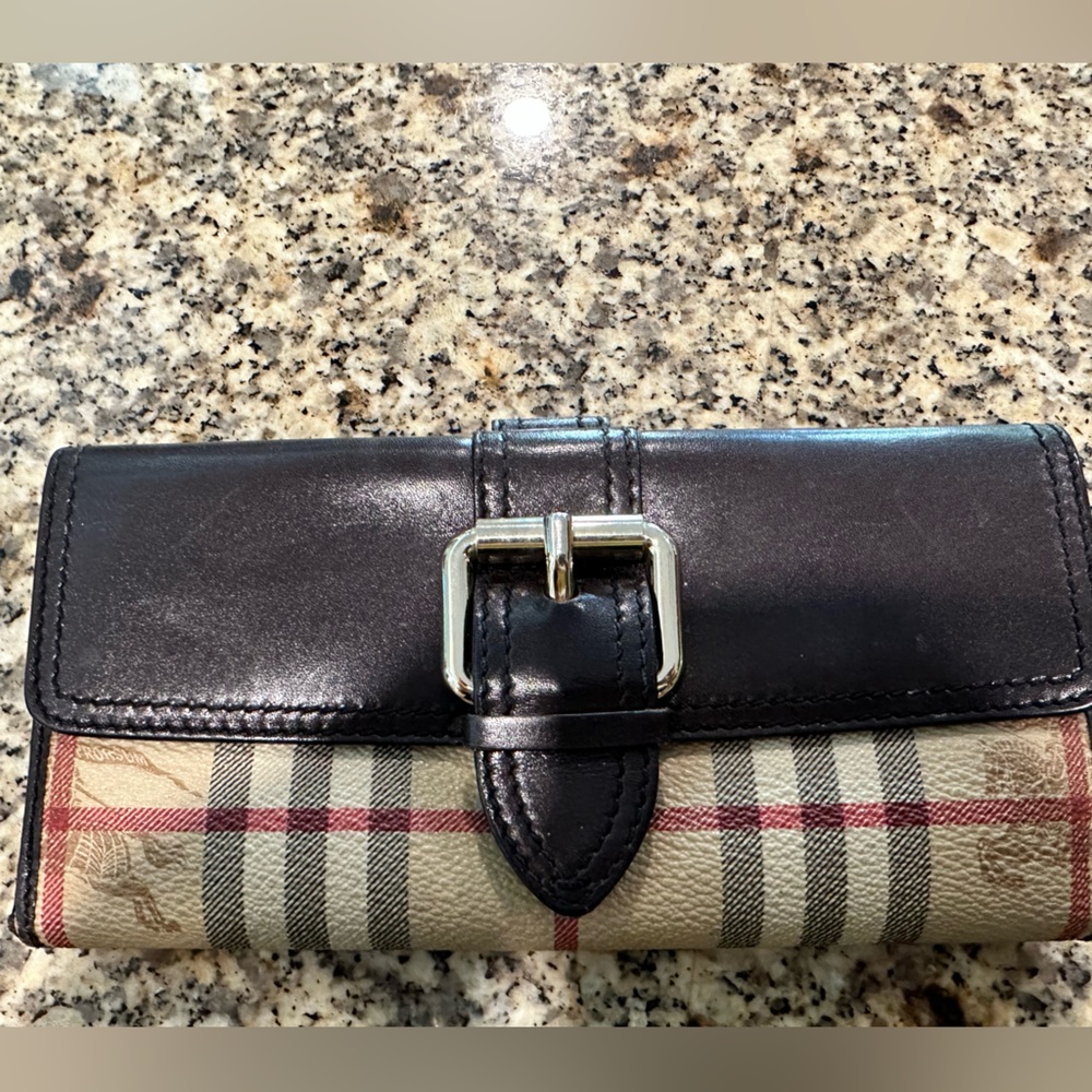 Authentic Burberry Long Wallet